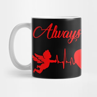 valentine couple clothing full design always together Mug